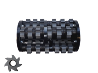 SCARIFIER DRUM ES-200-450 with Cutter TMO-7.15 and Quantity of Cutters of 24 pc. with Shaft Ø of 12 mm and Quantity of Shafts 4 pc.